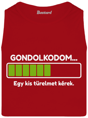 Gondolkodom férfi trikó Red