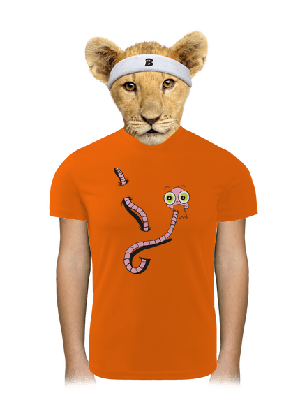 Féreg gyerek sport póló Neon Orange