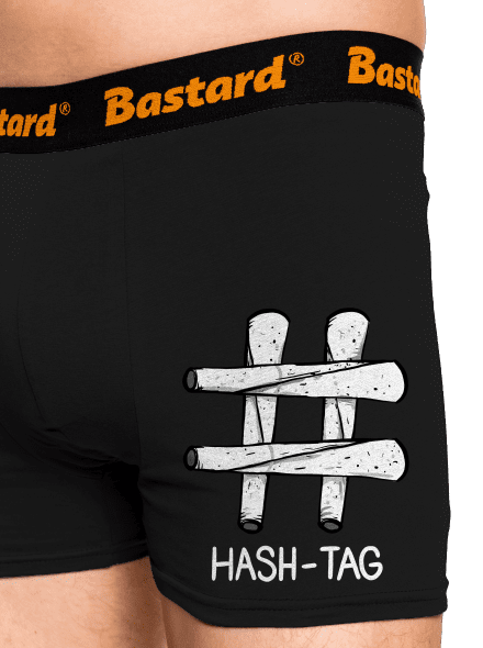 Hash tag boxeralsó Black