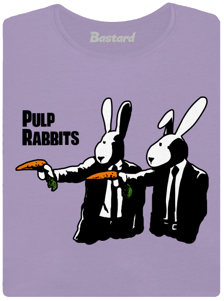Pulp Rabbits női póló elasztikus alsó szegéllyel Lavender