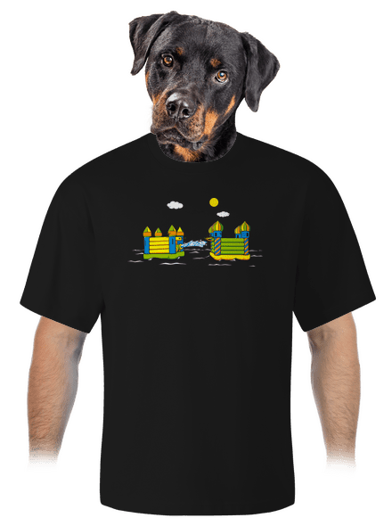 Castle Conquest  unisex túlméretezett póló Black