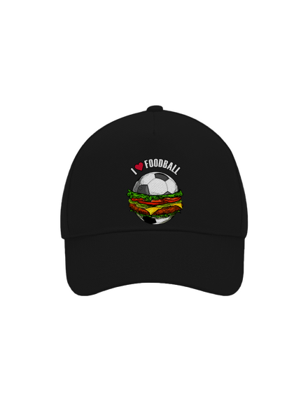 Foodball baseballsapka Black