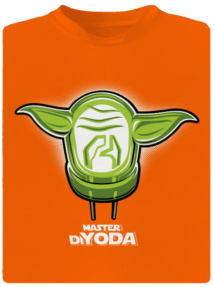 Master DiYoda férfi sportpóló Neon Orange