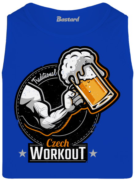 Czech workout férfi trikó Royal Blue