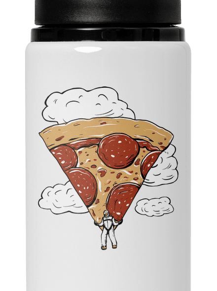 Pizza ejtőernyős kulacs White