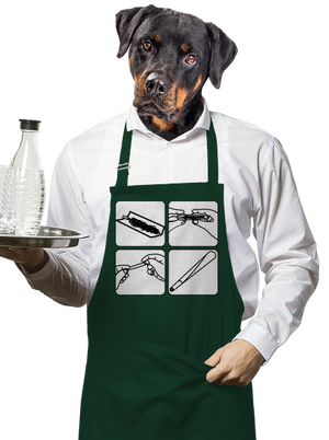 Joint kötény Bottle Green