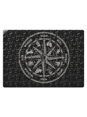 Alkoholos iránytű kirakós White