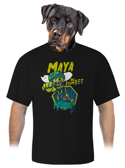 Zombee Maja unisex túlméretezett póló Black