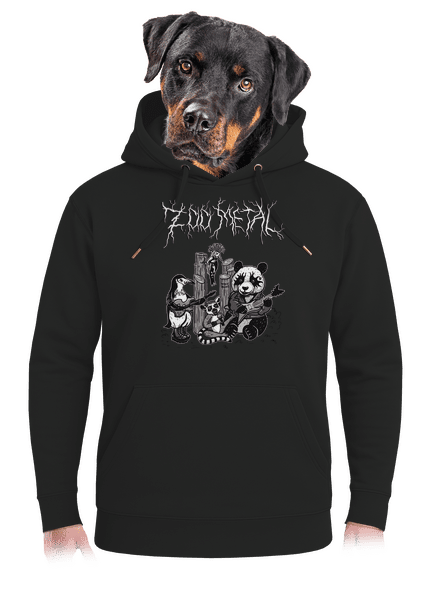 ZOO metal unisex prémium pulóver Dark Black