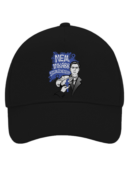 Inkább személyesen baseballsapka Black