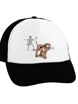 Csontváz teherautós sapka Black cap