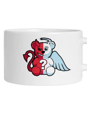 Angyal vagy ördög macaron bögre White