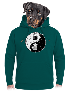 Jin Jang sör unisex prémium pulóver Emerald Green