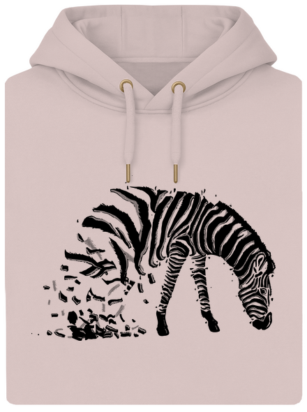 Zebra szerelem unisex prémium pulóver Rose Chalk
