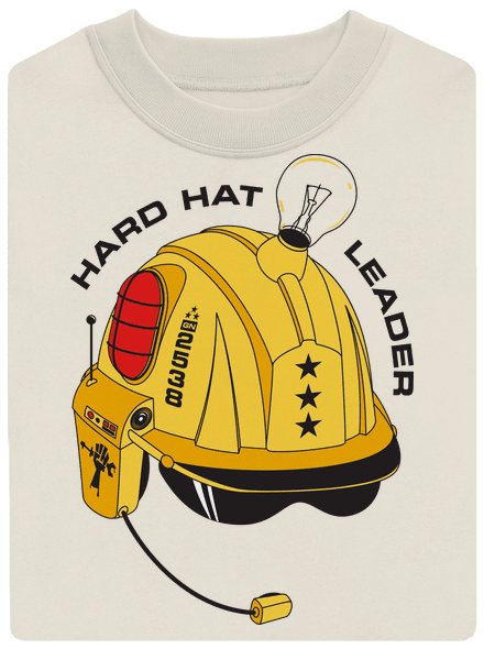 Hard hat leader unisex crewneck Off White