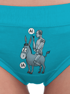 Szamár és AI női bugyik Turquoise