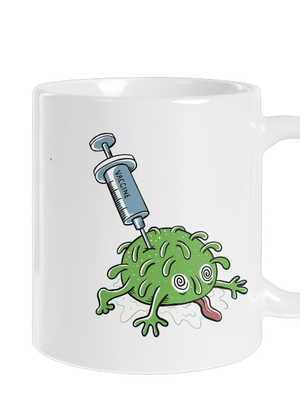 Elakadt covid hagyományos bögre White