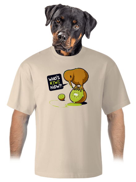 Kivi unisex túlméretezett póló Almond