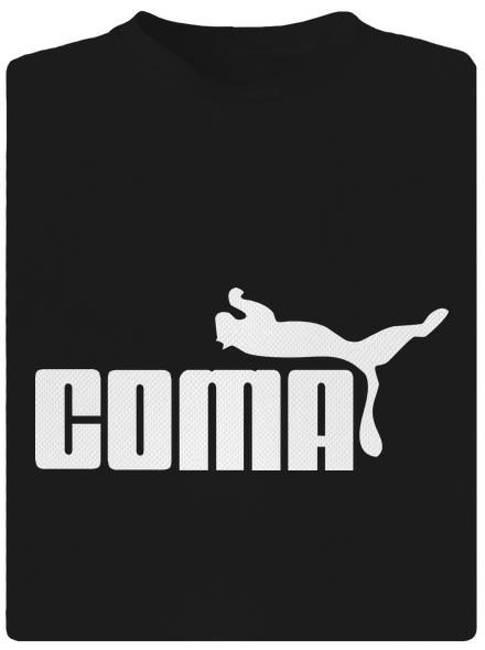 Coma férfi sportpóló Black