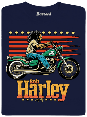 Bob Harley férfi hosszú ujjú póló Navy
