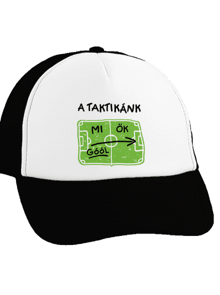 A futballtaktikánk teherautós sapka Black cap