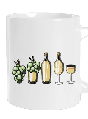 A fehérbor evolúciója nagy bögre White