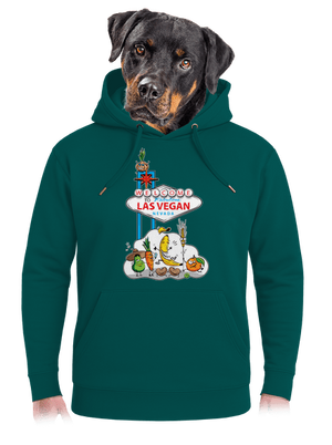 Las Vegan unisex prémium pulóver Emerald Green