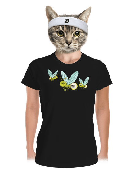 Szentjánosbogár női sportpóló Black