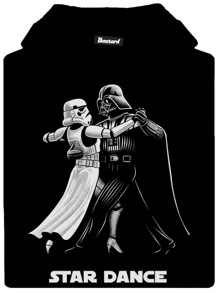 Star dance gyerek kenguruzsebes pulóver Black