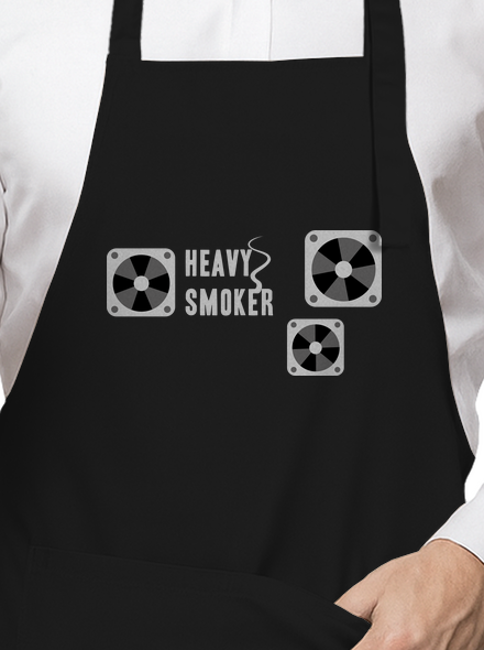 Heavy smoker kötény Black
