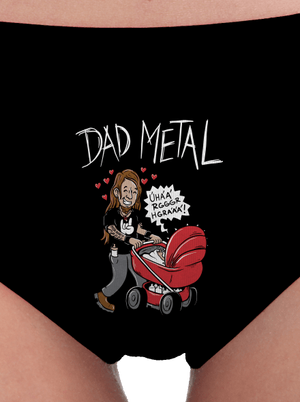 Dad metal női bugyik Black