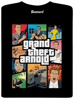 Grand Theft Arnold férfi póló Black
