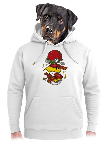 Pokémon burger unisex prémium pulóver Snowwhite
