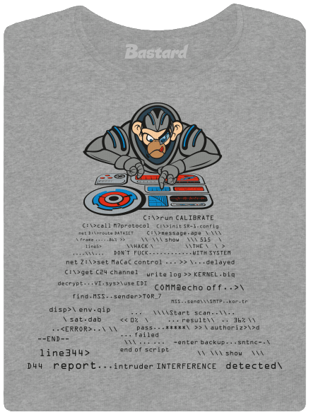Coder ape női póló Dark Gray Melange