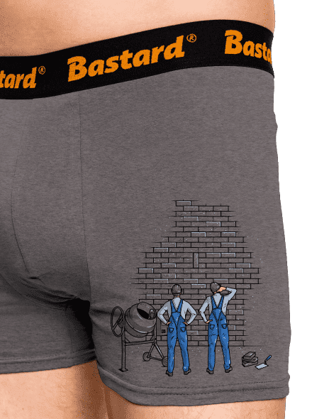 Kőművesek boxeralsó Gray Melange