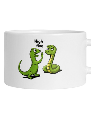 High Five macaron bögre White