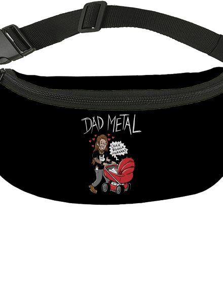 Dad metal övtáska Black