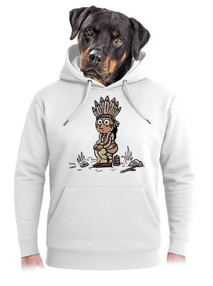 Indián unisex prémium pulóver Snowwhite