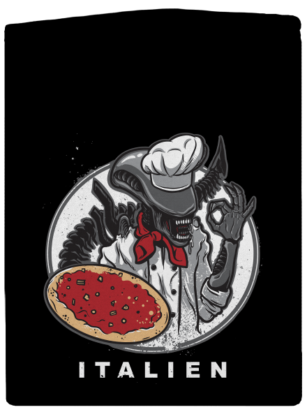 Italien cipzáras férfi pulóver Black