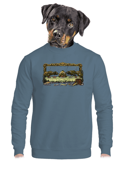 Az utolsó vacsora unisex crewneck Nordic Blue