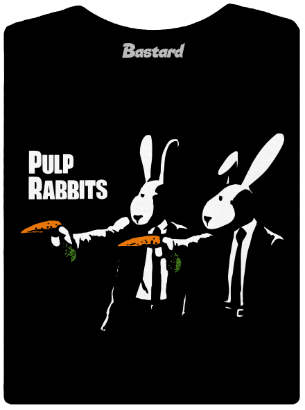 Pulp Rabbits prémium női póló Black