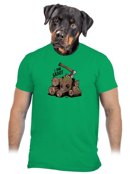 I Am Groot férfi póló Kelly Green