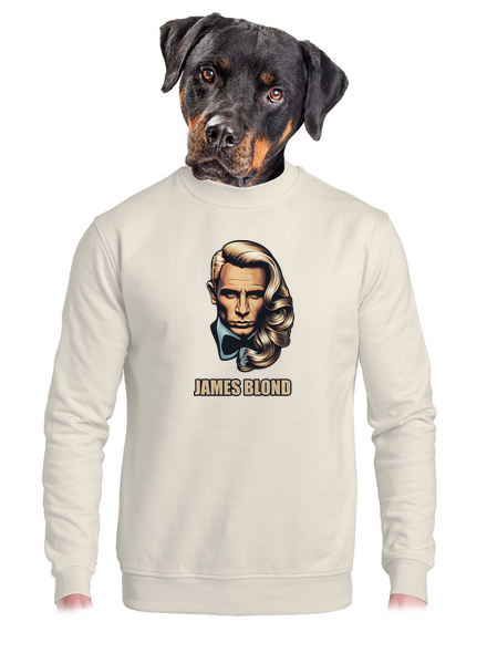 James Blond unisex crewneck Off White