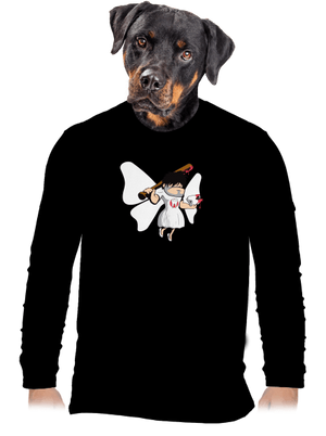 Fogtündér férfi hosszú ujjú póló Black