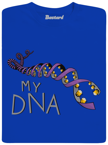 My DNA férfi hosszú ujjú póló Royal Blue