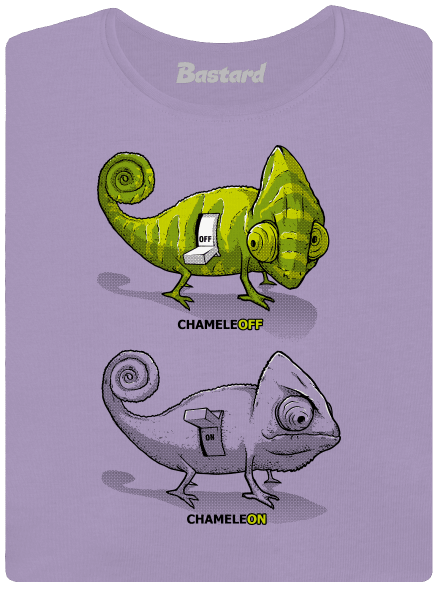 ChameleON ChameleOFF női póló elasztikus alsó szegéllyel Lavender