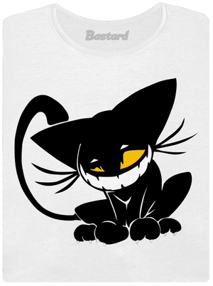 Evil cat prémium női póló White