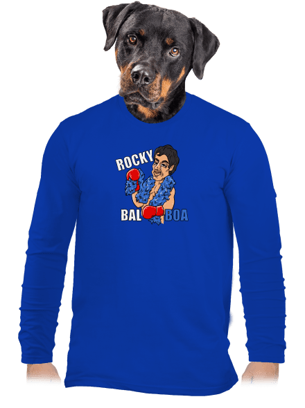 Rocky Bal boa férfi hosszú ujjú póló Royal Blue