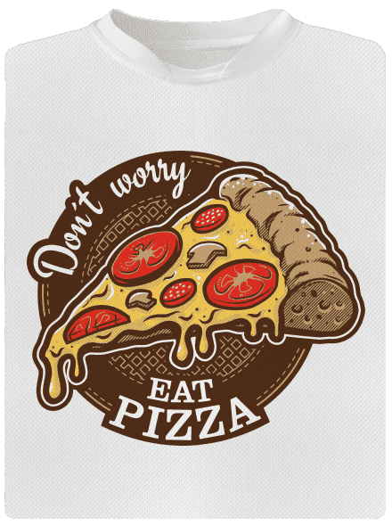 Pizza gyerek sport póló White