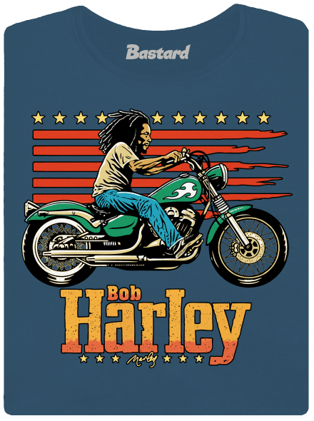 Bob Harley prémium női póló Petrol Blue